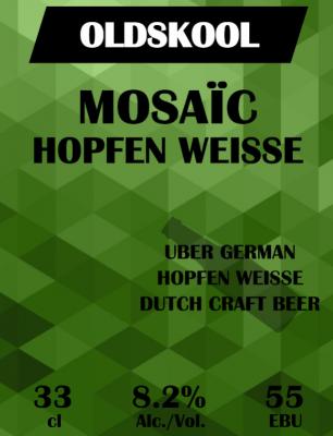 oldskool mosaïc hopfen weisse logo